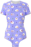 BunnyAF Lavender Lambs Onesie Romper Bodysuit Pyjamas