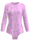 BunnyAF Makeup Bunny Onesie Pink Romper Bodysuit Pyjamas